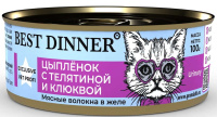 Best Dinner Vet Profi Urinary корм для кошек и котят с 2 мес. при заболеваниях мочевыводящих путей цыплёнок с телятиной и клюквой 100 гр консервы