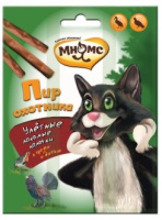 Мнямс палочки для кошек, Пир Охотника, дичь, гусь, 3*4 г.