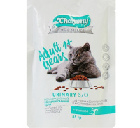 Chammy Premium Влажный корм для стерилизованных кошек и кастрированных котов Телятина 85 г.