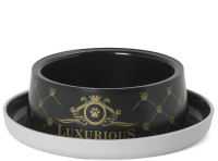 Moderna Luxurious миска пластиковая нескользящая, черная (350 мл)