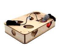 GoSi Игровая платформа для кошек "Прямоугольник"-S с шариками и игрушкой