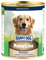Happy Dog Natur Line Ягненок с сердцем, печенью и рубцом - консервы для собак [НФКЗ] - 0,97 кг