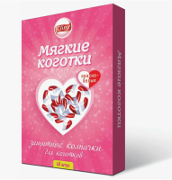 Cliny Мягкие коготки, красно-белые, 40 шт. [уценка]