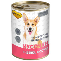 Мнямс Кусочки в соусе с индейкой для собак всех пород «КОМФОРТНОЕ ПИЩЕВАРЕНИЕ" 400 г