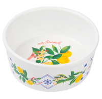 Миска Mr.Kranch для собак и кошек из фарфора "Лимоны", 450мл, белая