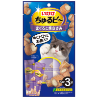 Inaba ChuruBee для кошек лакомство Трубоч,тунец Магуро,КурФ 3шт/10г ПОШТУЧНО