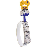 Амуниция Ошейник Ошейник для собак 2,5*57см "Шотландская клетка" Ultramarine (голубой)