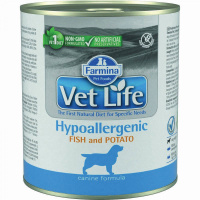 Farmina Vet Life Dog Hypoallergenic паштет гипоалергенный рыба с картофелем 300 г