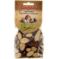 Закрома угощение д/грызунов Веточки яблони и березы 100гр
