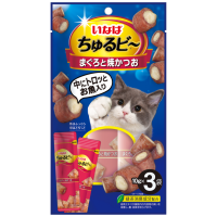 INABA / ИНАБА ЧУРУ-БИ ЗАПЕЧ.ТРУБОЧКИ ИЗ ТУНЦА БОНИТО С ПЮРЕ ТУНЕЦ Д/КОШЕК, 10 ГР - 3 ШТ ПОШТУЧНО