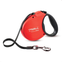 FDL012 Триол-Флекси Поводок-рулетка Standart Soft Red L 5м до 50кг, трос