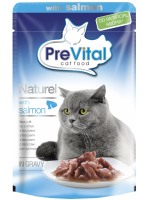 Превитал Натурель в соусе д/стерил. кошек с лососем 85 г пауч