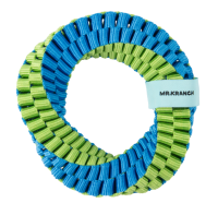 Игрушка Mr.Kranch для собак Плетеное кольцо-спираль диаметр 12 см зеленая