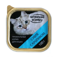 НАТУРАЛЬНАЯ ФОРМУЛА Суфле д/к кроликом лам 100 г