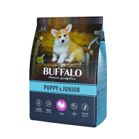 Mr.Buffalo PUPPY & JUNIOR Сухой корм для щенков и юниоров, индейка, (2кг)