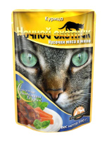 Ночной охотник Пауч для кошек, курица кусочки в желе, 100 г.