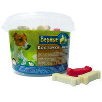 Верные друзья лакомство для собак косточка жевательная Mini в ведерке 250 г. ПОШТУЧНО
