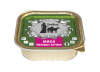 ZOORING Консервы для собак, паштет Мясо молодых бычков 100 г.