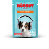 МУНСИ Пауч д/щенков Паштет с курицей, 80 гр *25