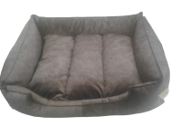 Лежак для животных [70*50] коричневый, велюр