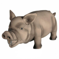 Trixie Игрушка для собак Свинья хрюкающая, 17 см