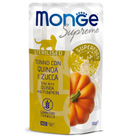 Monge Cat Supreme Pouch паучи для стерилизованных кошек тунец с киноа и тыквой 80г