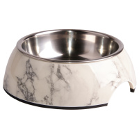SuperDesign миска на меламиновой подставке белый мрамор (160 мл)