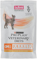 ПРОПЛАН Veterinary Diet OM для кошек с ожирением, курица, пауч, 85 г