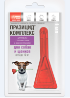 Apicenna Празицид-КОМПЛЕКС д/собак и щенков 5-10кг. 1*1мл [уценка]