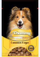 Chammy Влажный корм для собак, ягненок, кусочки в соусе, 85 г [уценка]