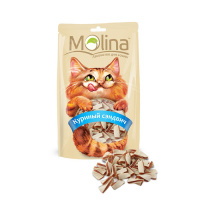 Molina Лакомство для кошек Куриный сендвич, 80 г.