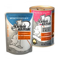 Милый котик Мясное рагу в желе 415 г.