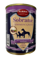 Славика Собрание для собак с ягненком и рисом 340 г.