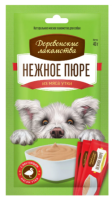 Деревенские лакомства д/собак Нежное пюре из мяса утки 40г