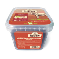 AlpenHof Лакомство для мелких собак и щенков Медальоны из филе теленка 450 г. (450гр)