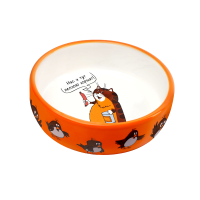 Triol СОЮЗМУЛЬТФИЛЬМ Миска для животных керамическая "Сытый кот" (0,35 л)