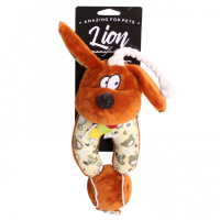 Игрушка для собак собака с веревкой и мячиком 48см