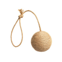 Petsiki Когтеточка динамическая клубок средний с ручкой [песочный] (d=80мм 15349)