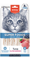 Wanpy Cat Лакомство для кошек «нежное пюре» из тунца с ягодами 70 г