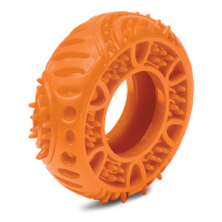 Триол Игрушка для собак из термопластичной резины "Шина с шипами", 90 мм. (d90мм)