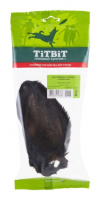 Титбит 016886 Ухо говяжье сушеное [с шерстью]
