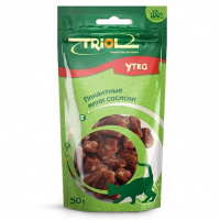 Триол Сосиски пикантные мини для кошек, Утка, 50 г.