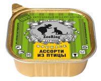 ZOORING консервы д/к Ассорти из птицы ПАШТЕТ 100гр,