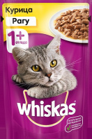 Whiskas Рагу консервы для кошек, курица, 75 г.