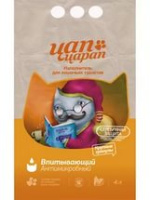 Цап Царап Впитывающий антимикробный наполнитель для кошек, 4 л.