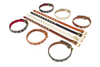 Амуниция Ошейник №14 с подкладом с блочкой [безразмерный] ширина 14 мм., обхват шеи 25-34 см. 007