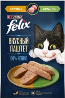 FELIX пауч д/кошек Вкусный паштет говядина с ягнёнком 75г