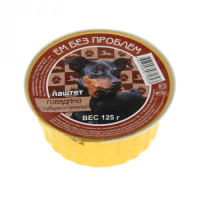 Ем без проблем паштет для собак, говядина, рубец, печень 125 г.