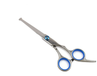 Ножницы PRO прямые с закругленными концами для груминга животных STEFAN, полотно 65мм, GSS1065