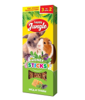 Happy Jungle Палочки для крупных грызунов, мед и травы, 3 шт. 90 г. [уценка]
